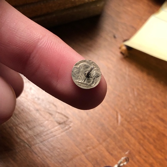 1938 vintage rare mini coin silver earrings! - Picture 2 of 4